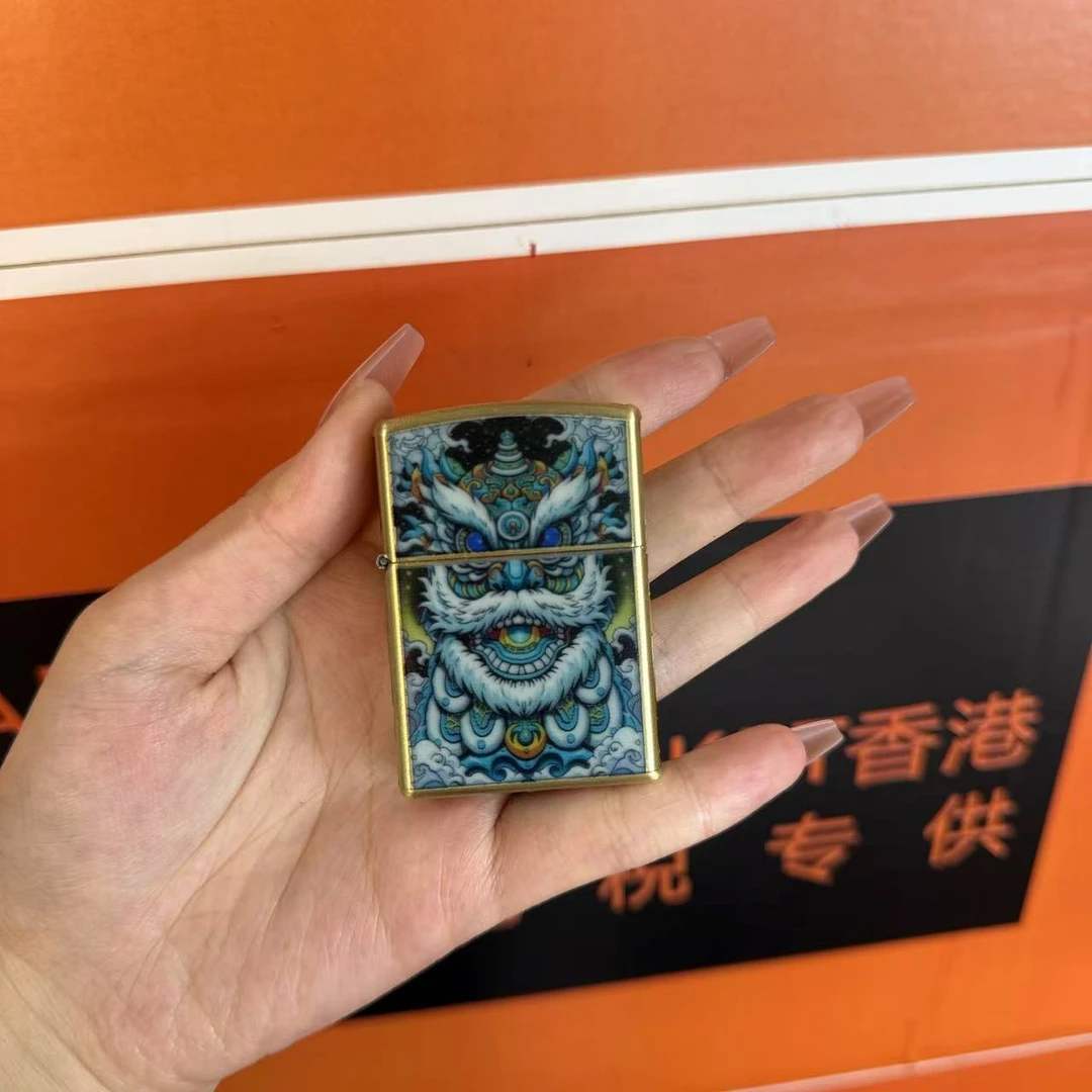 【火机总仓福利】佐罗夜光鸿运当头防风机砂轮创意打火机男士盔甲机