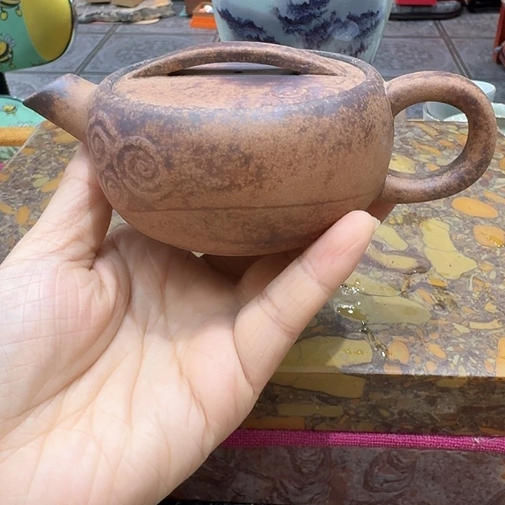 陶烧壶一个，瓷。。。品茗