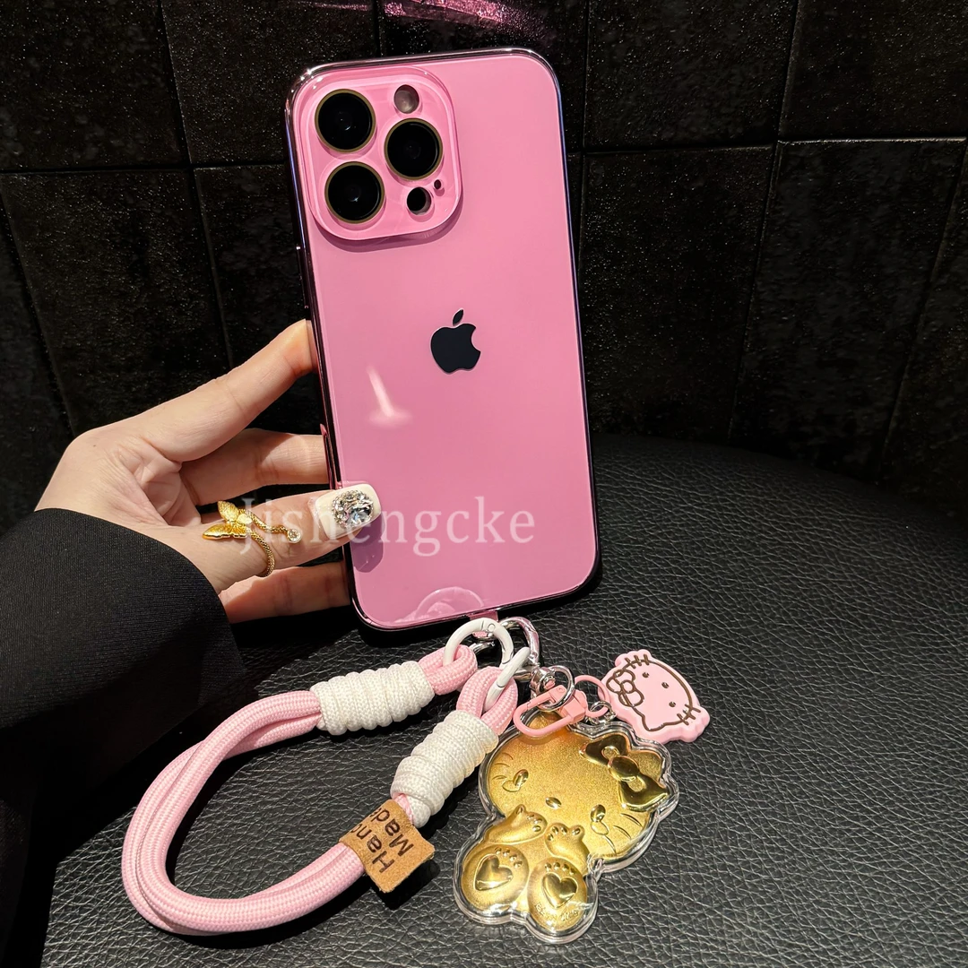 爆款卡通猫高级玻璃镜头膜适用iPhone16手机壳15promax防摔14硬13