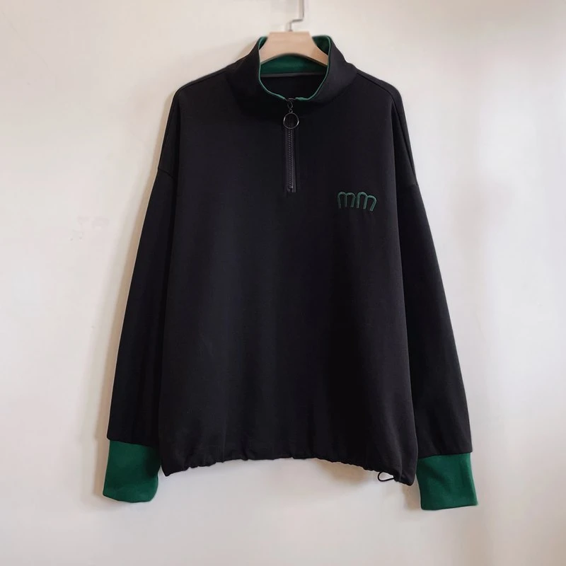 春季新款时尚简约休闲卫衣长袖百搭立领半拉链2025新款YX105008