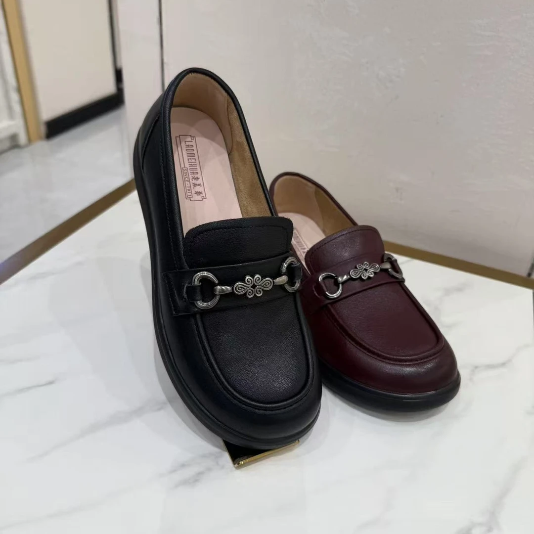 老美华秋季女士乐福鞋433202024