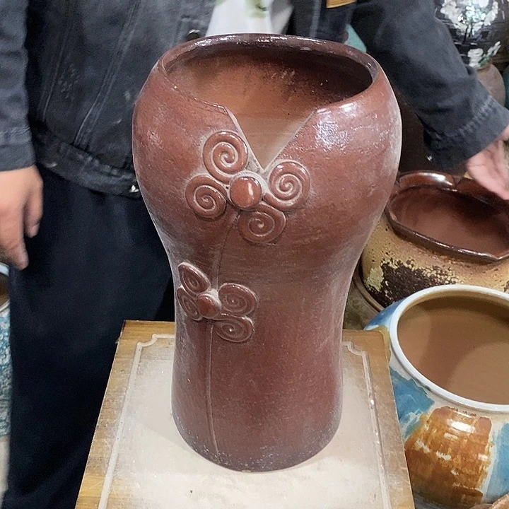 花盆紫砂口16高度36瑕疵……？