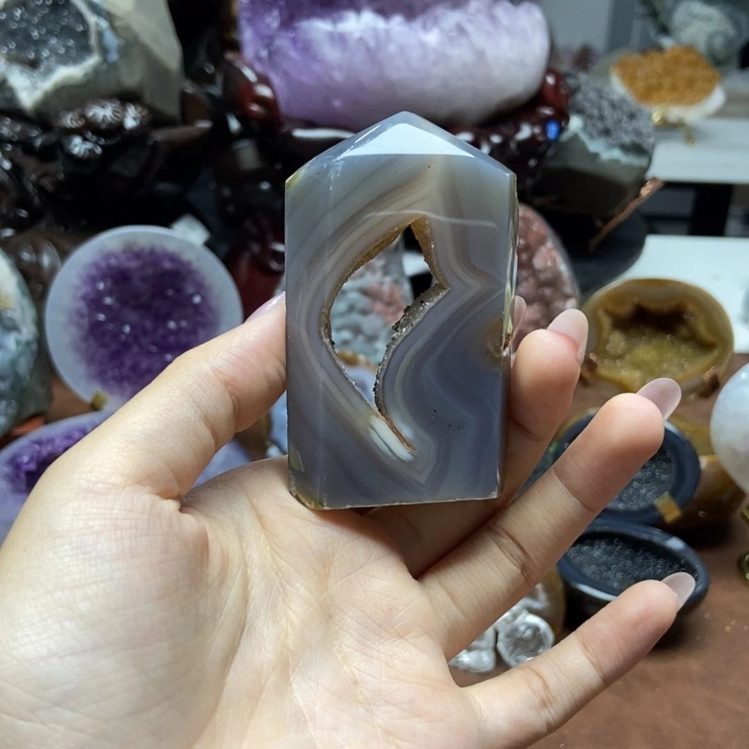 紫晶摆件未镶嵌水晶