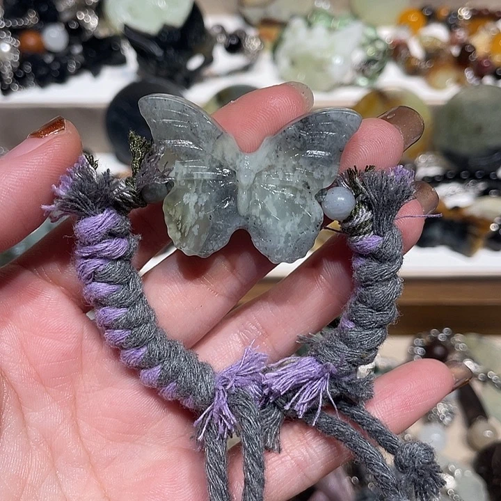 蛇纹石玉合金颈饰
