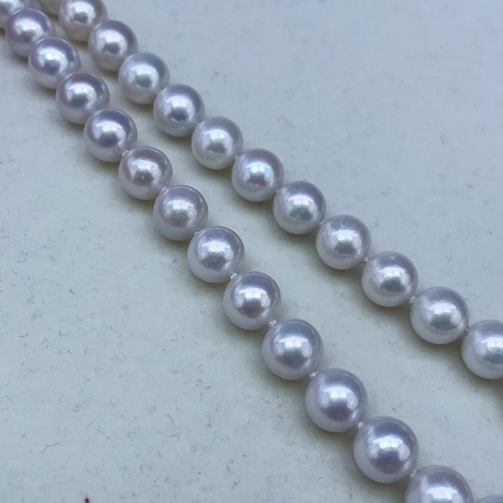 淡水珍珠颈饰银S925镶嵌➕9-9.5高品极光炫彩