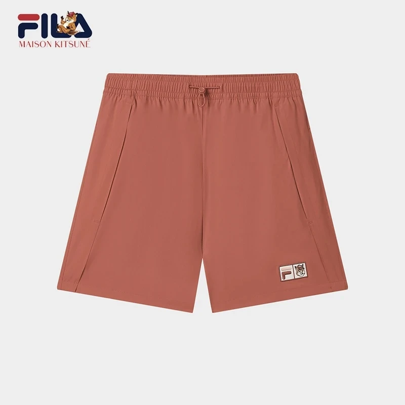 FILA X MAISON KITSUNÉ斐乐女款夏季宽松时尚梭织短裤F11W529801F