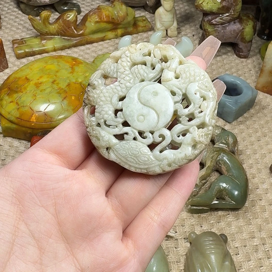 白玉菩提吊坠挂件