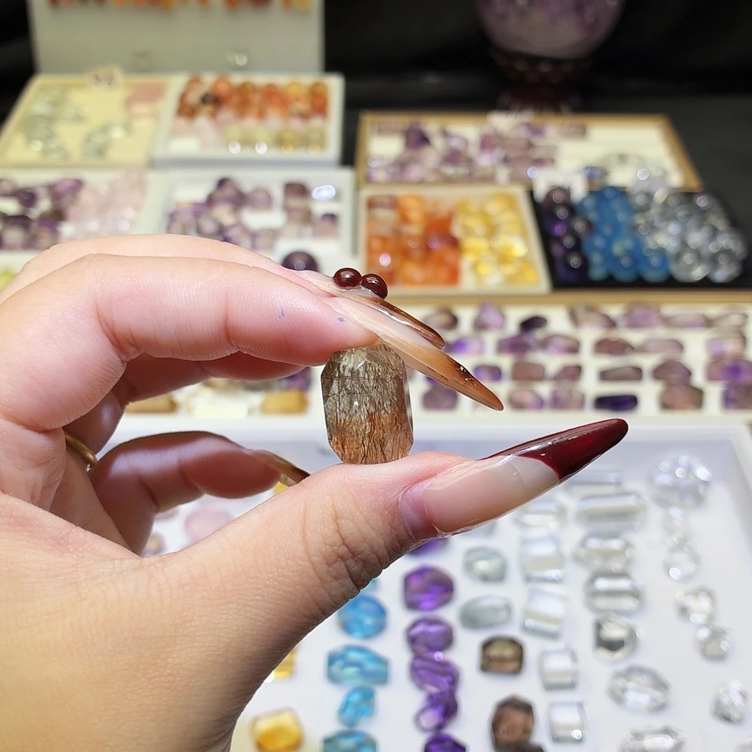 未镶嵌水晶吊坠(不含链)黑金超七