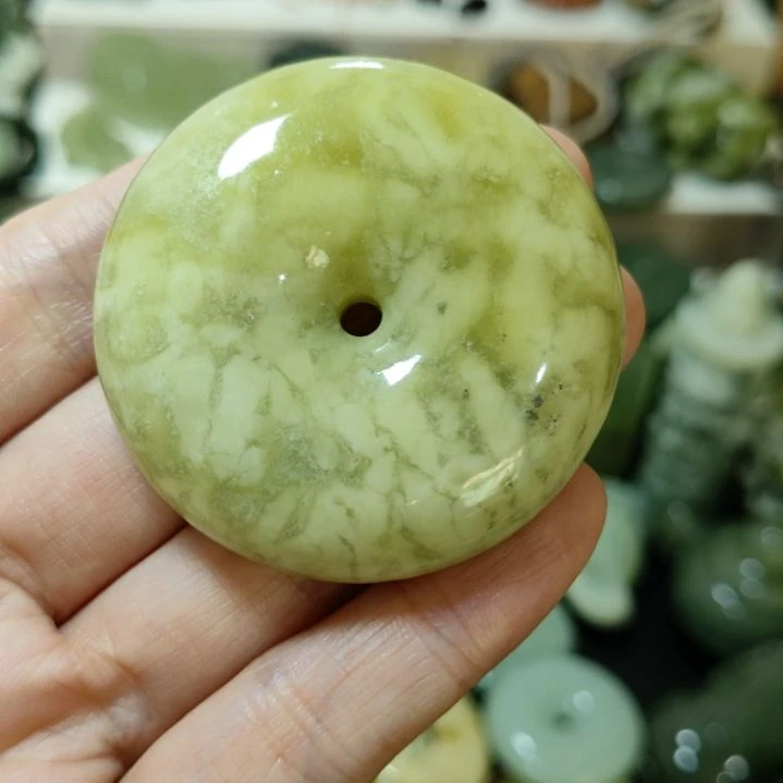 岫玉平安扣未镶嵌