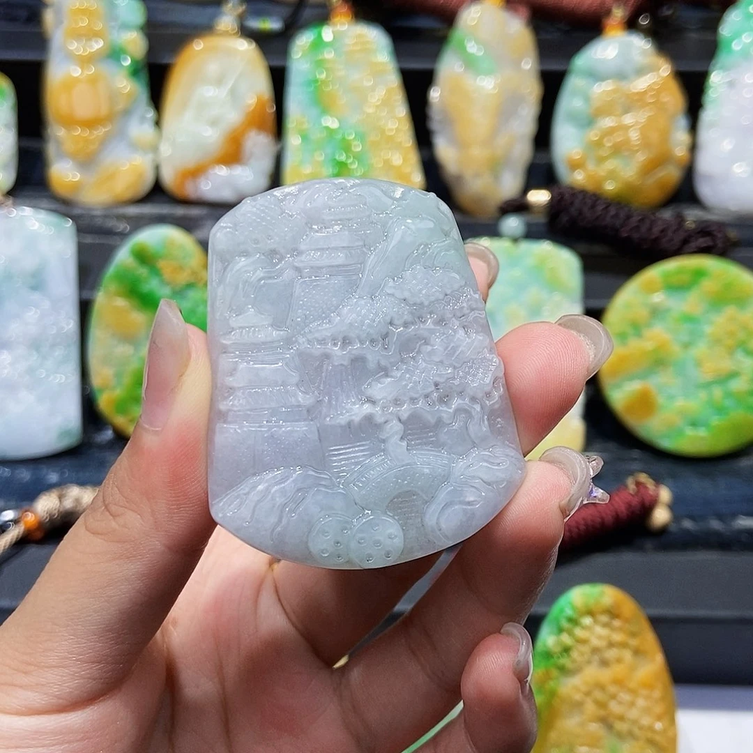翡翠未镶嵌颈饰天然翡翠Ａ货