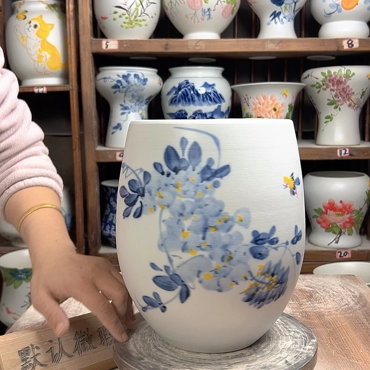 陶但盆兰兰紫藤陶瓷陶瓷陶瓷