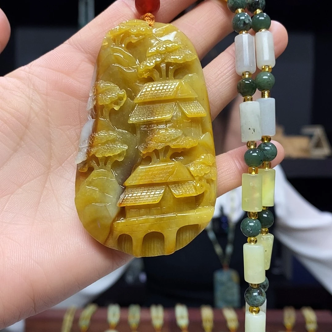 岫玉挂件吊坠未镶嵌