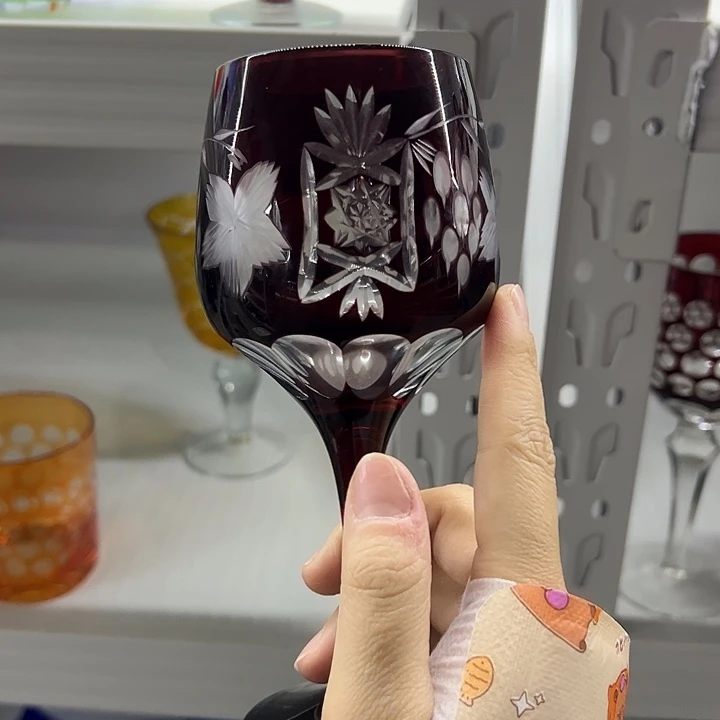 平底款水晶玻璃微瑕一个