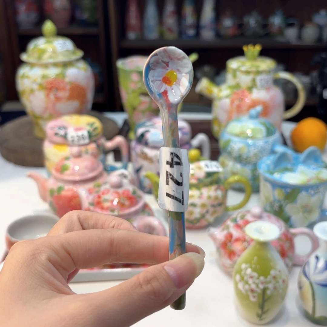 景德镇手绘高温釉下彩陶瓷茶具