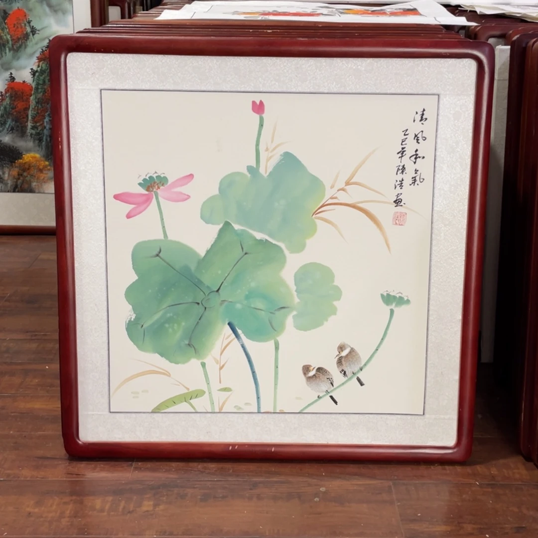 国画带框尺寸63*63厘米