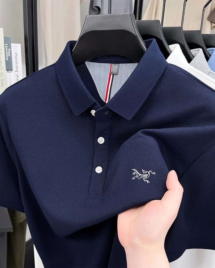 【撤柜清仓】鸟家夏季休闲时尚舒适T恤商务抗皱透气户外短袖POLO衫