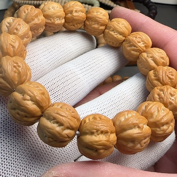 猴头核桃手串全品聚宝盆大京八棱尺寸18mm