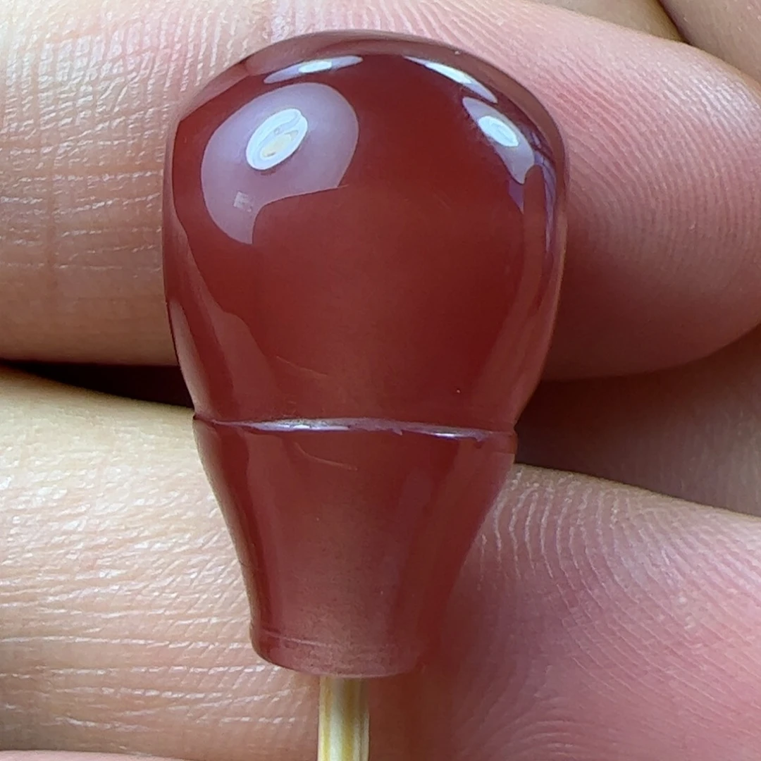 南红玛瑙三通未镶嵌童**泯