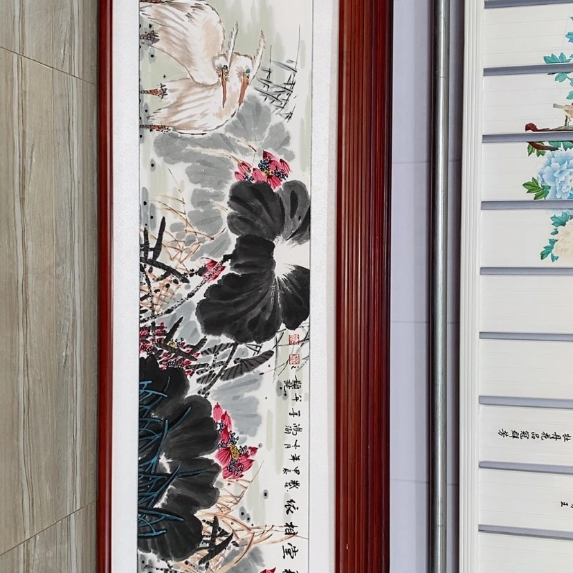 【闪购商品】国画书画作品带框165×50