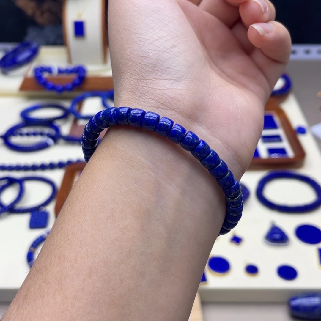 未镶嵌青金石手链6m m