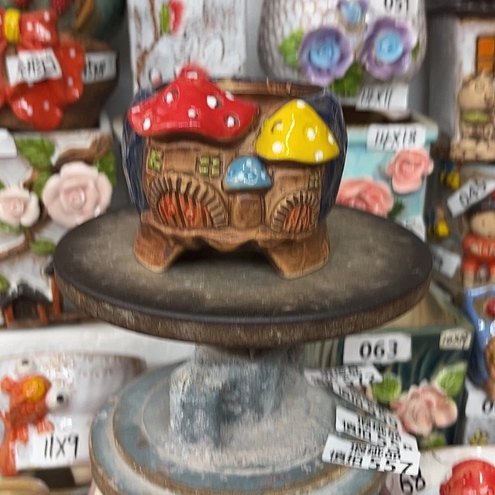 紫砂花盆粗陶材质多肉花盆