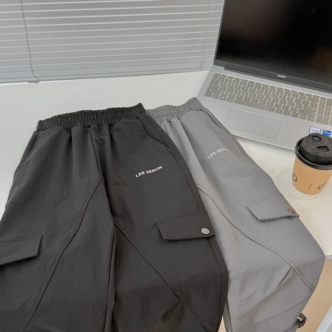 肉肉家-[休闲时尚工装裤]儿童春季百搭裤脚可收缩工装运动裤