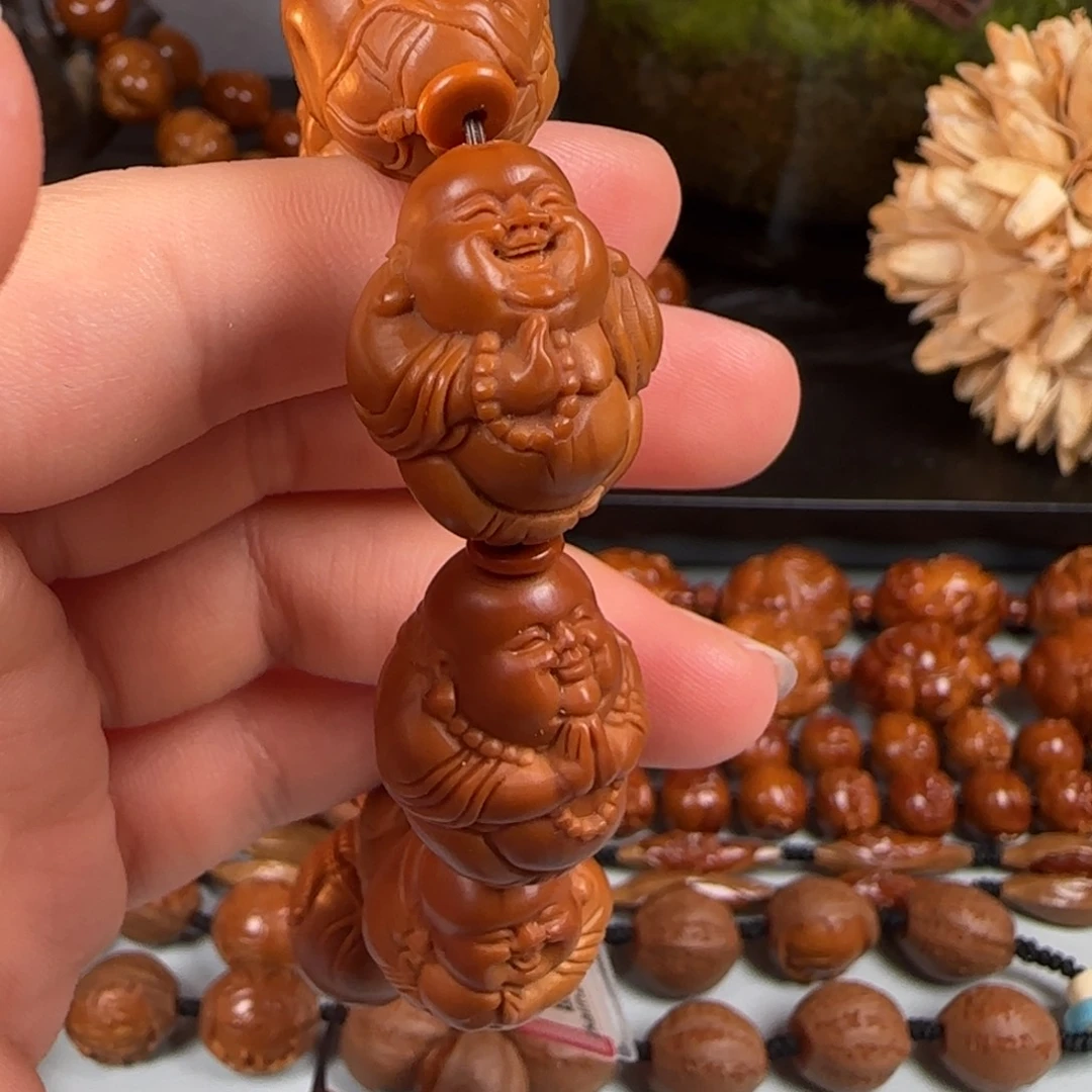 橄榄核手串/手链赤*丹萍 19八宝弥勒