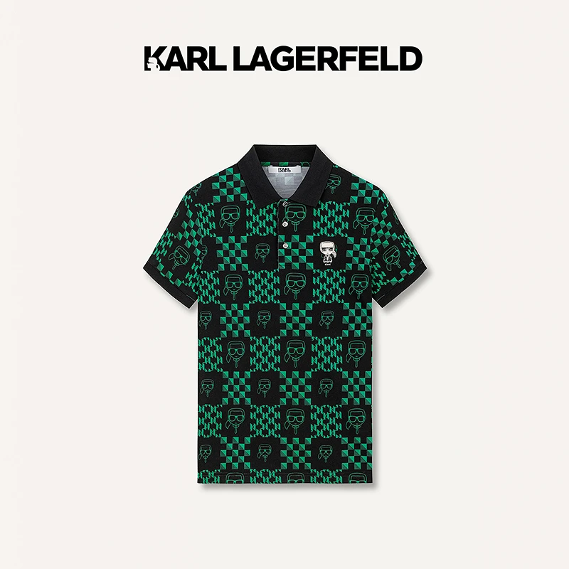 【官方男装】KARL LAGERFELD卡尔拉格斐Polo衫老佛爷1K1D30606746