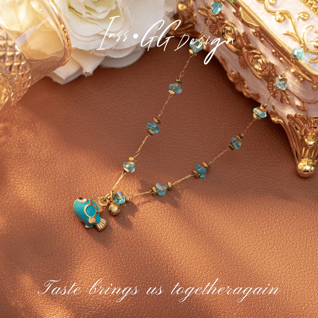 钛钢项链 【INSS · GG】轻奢小众小鱼项链Y2539