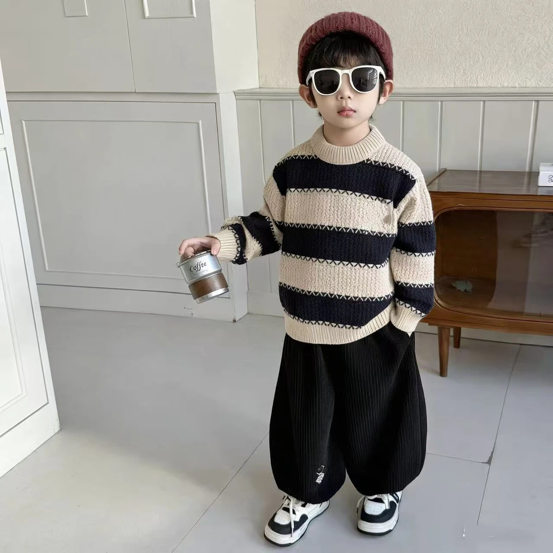 K622儿童圆领打底针织毛衣