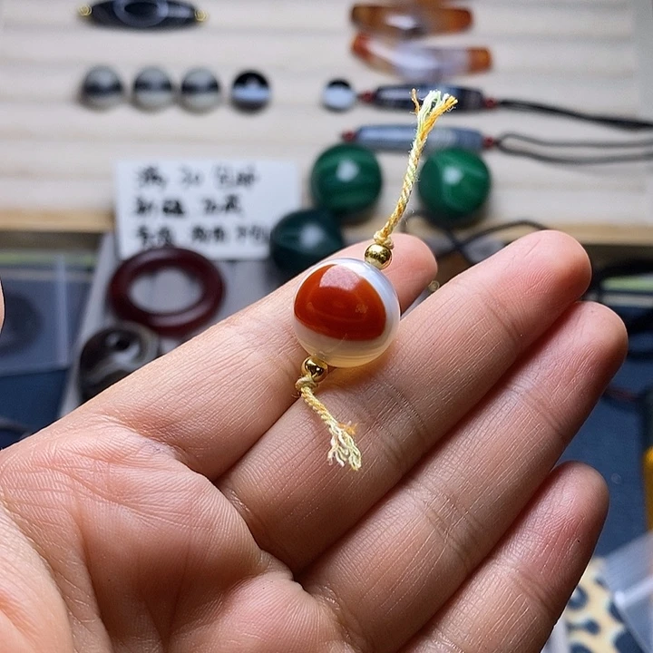 ༺***༻玛瑙/玉髓合金颈饰