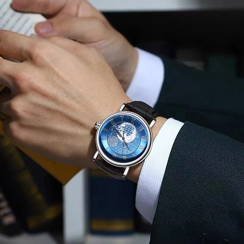 流浪地球时尚百搭潮流男款石英男士手表