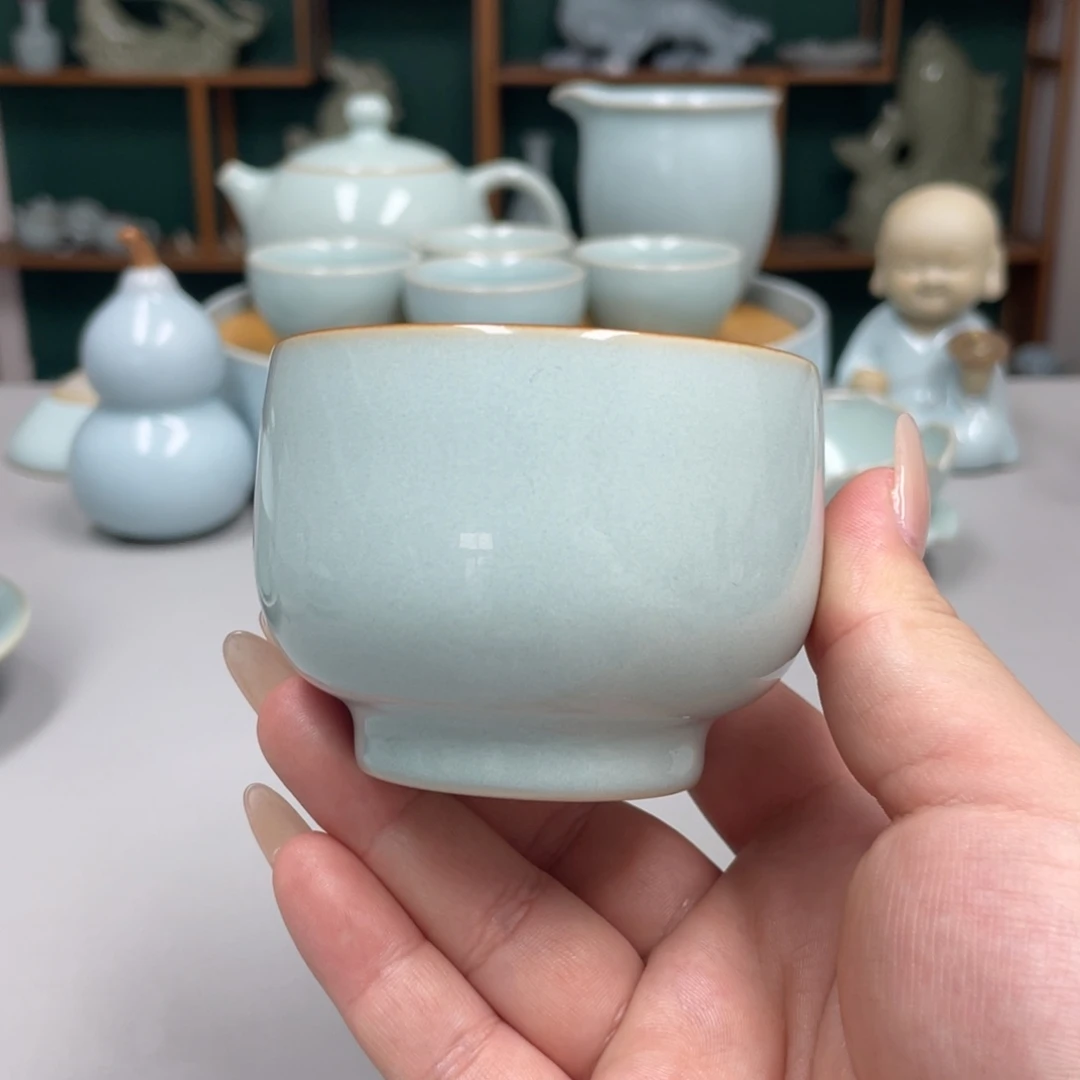瓷赵琳老师罗汉杯带礼盒