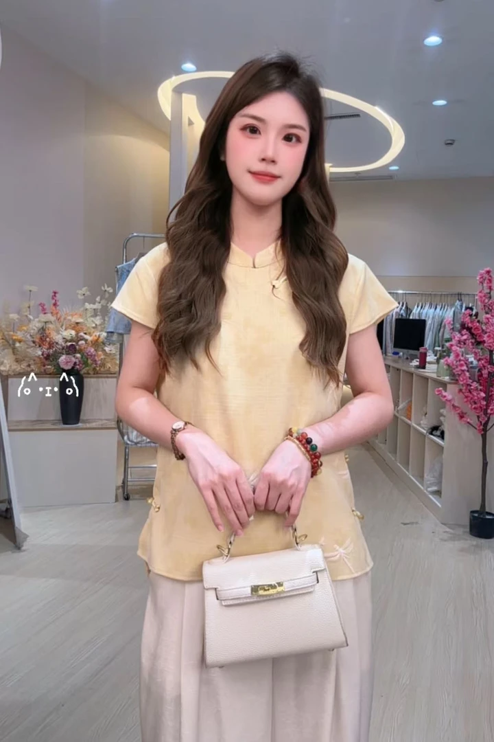 【荷风】小飞袖 新中式国风 温柔风上衣