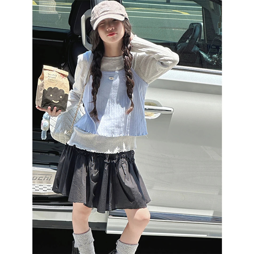 K29349孙小美韩系女童秋装两件套新款春秋儿童套装洋气上衣服