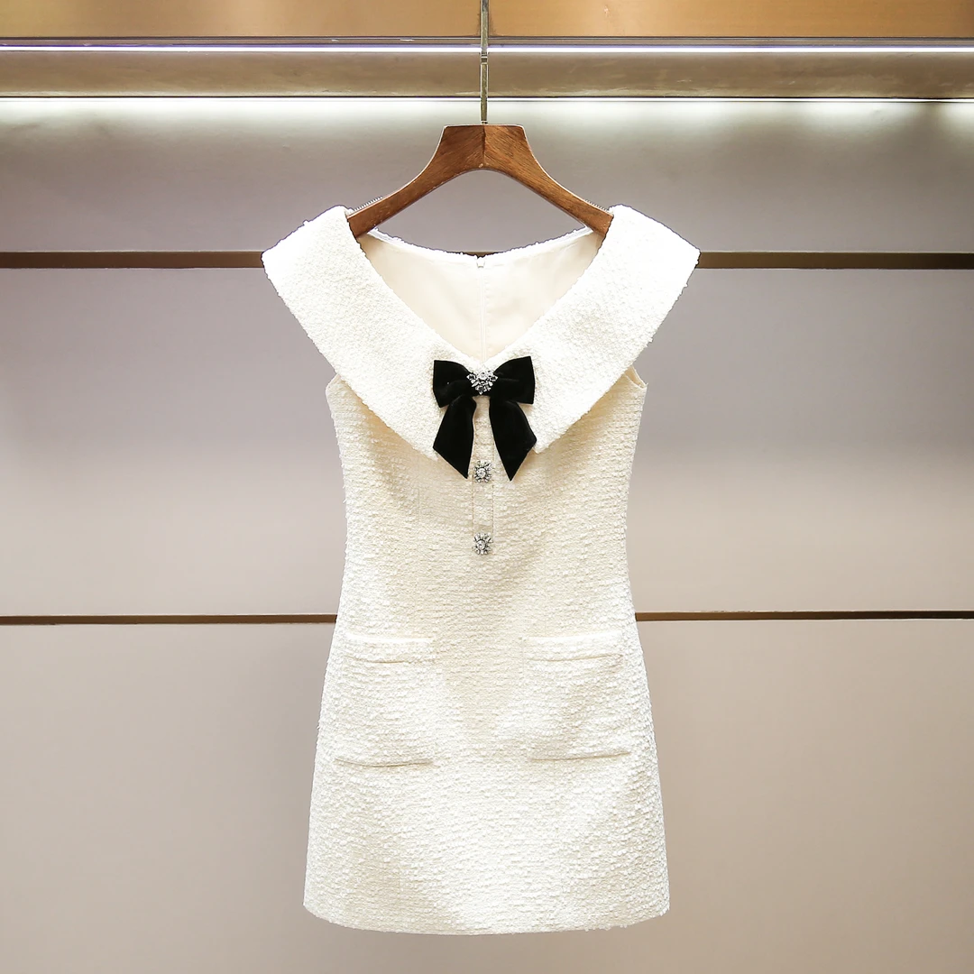 MIUMEM 2025夏季新款法式小香风重工连衣裙 LA13279