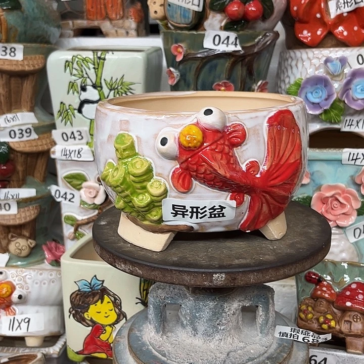 紫砂花盆粗陶材质多肉花盆