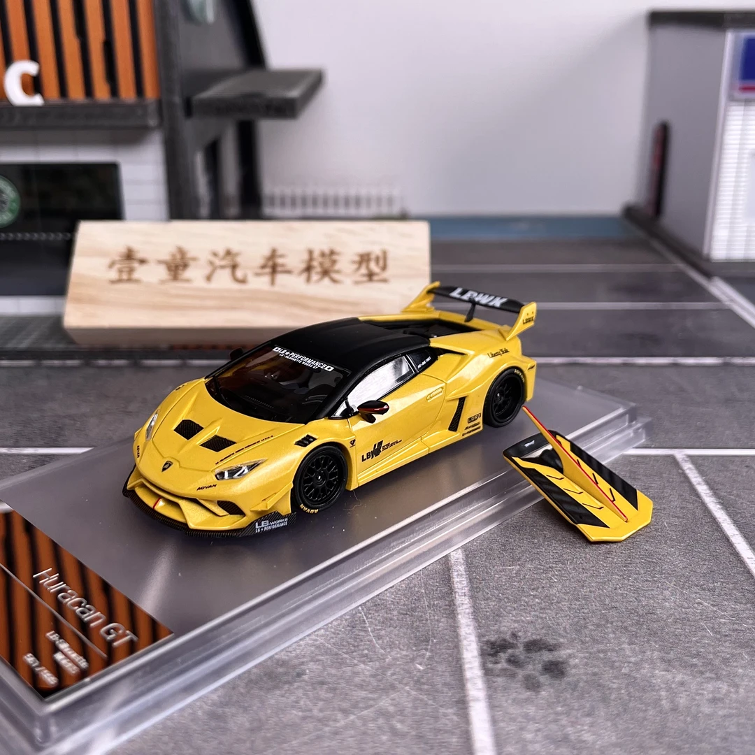 【壹童现货】KING MODEL 1:64 兰博基尼 黄色 合金汽车模型