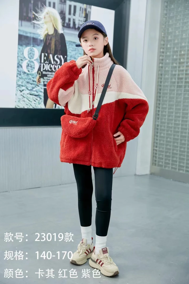 连帽百搭休闲艾丽毛毛23019