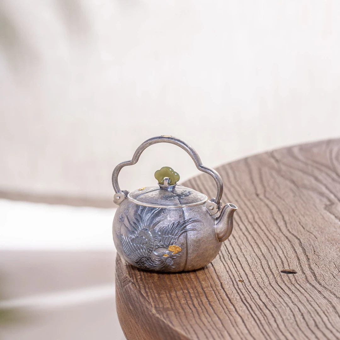 蜂鸟工坊 名匠优选 瓜瓣凤凰提梁小壶 MJYXA3058