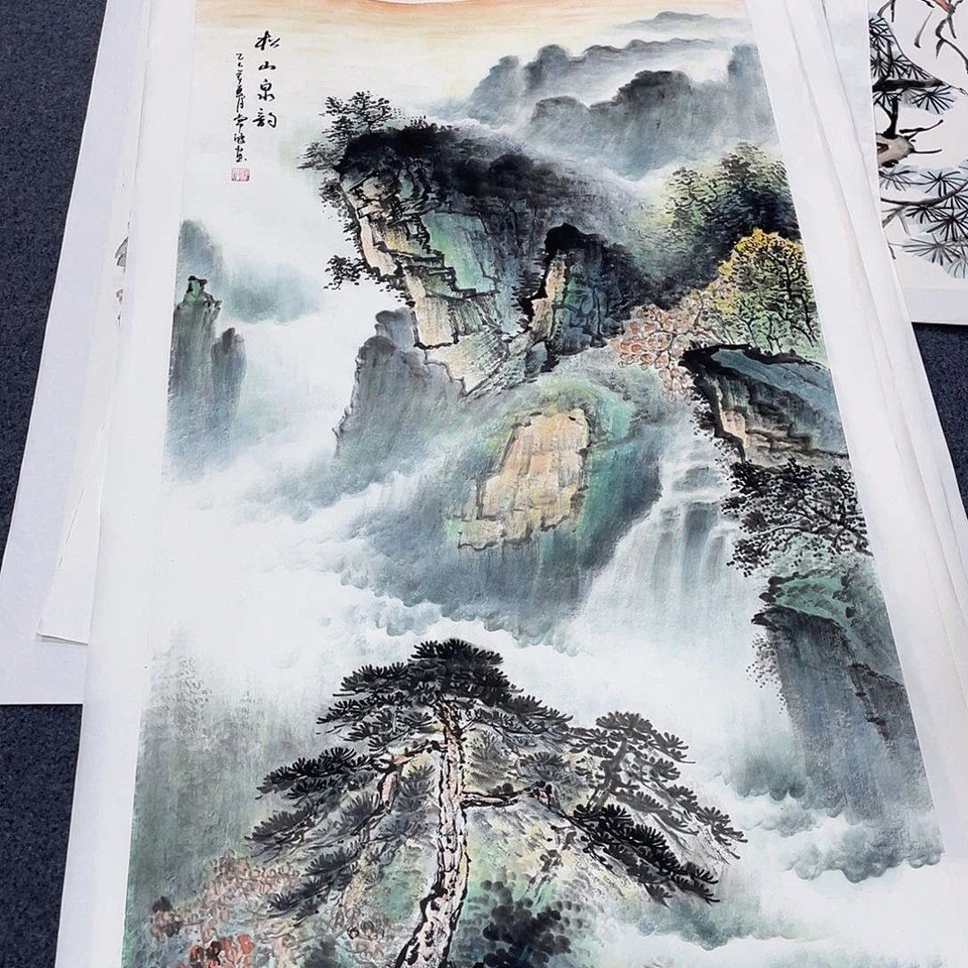国画作品小姐姐放漏…