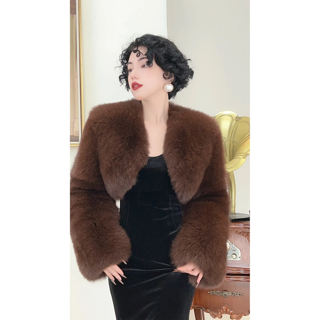 LYXJ高端定制系列 整张无拼接轻奢短款时尚设计师外套200402