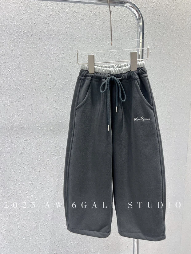 LGL- 68335  高货加绒绣字母百搭儿童卫裤