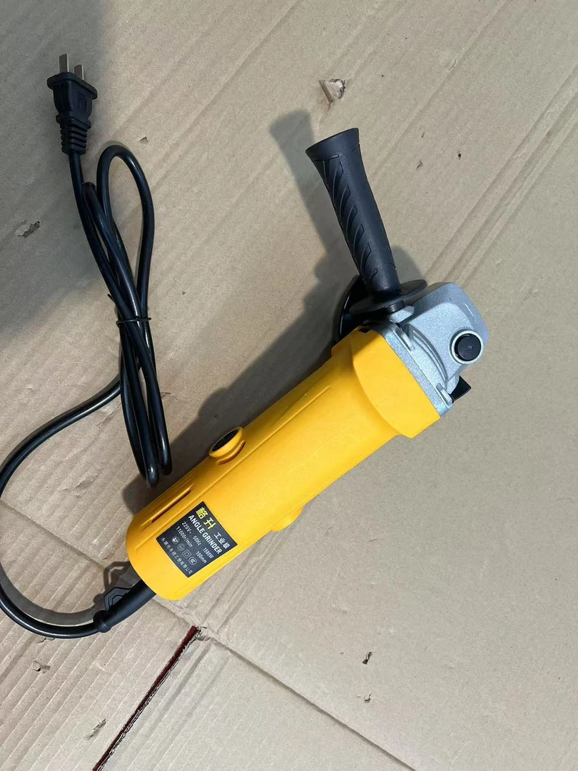 黄色带线手持式打磨抛光角磨机