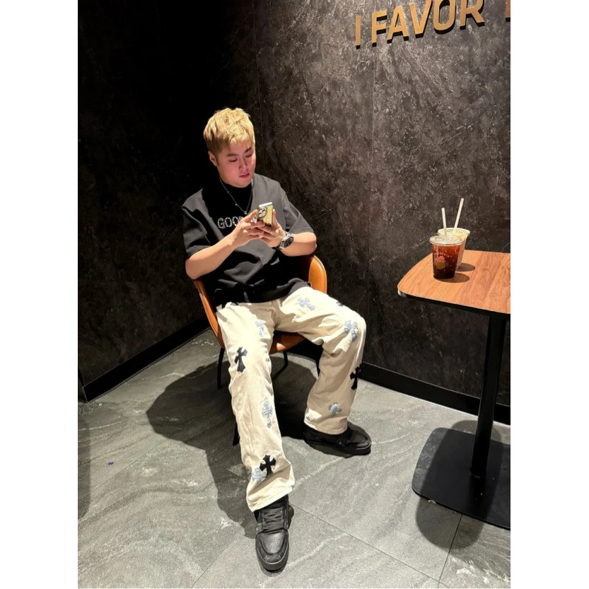 3690早春新款25ss时尚百搭潮流仿生珍珠贴片短袖T恤