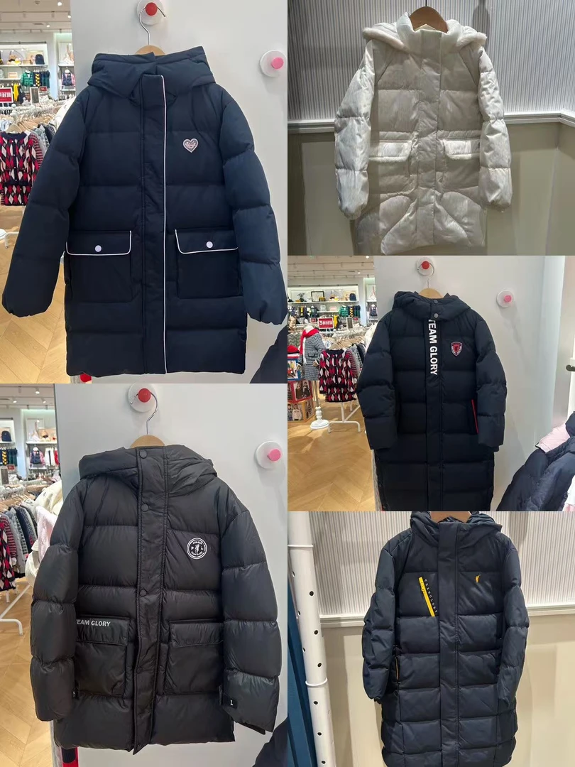 POLOWALK25冬季男女童中长款羽绒服