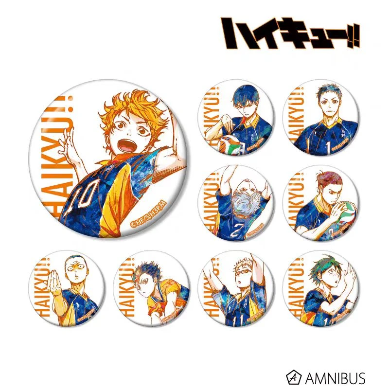 日谷AMNIBUS排球少年水彩2弹吧唧徽章盲盒