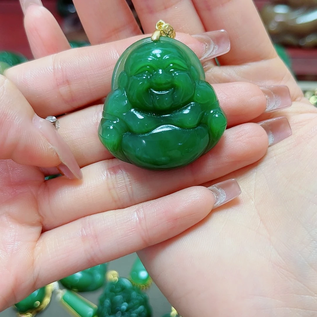 和田玉银S925镶嵌颈饰