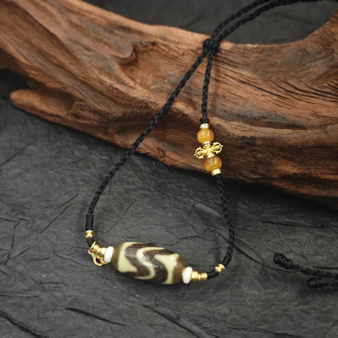 【鲸禧云珠】玛瑙双水纹 项链 A756