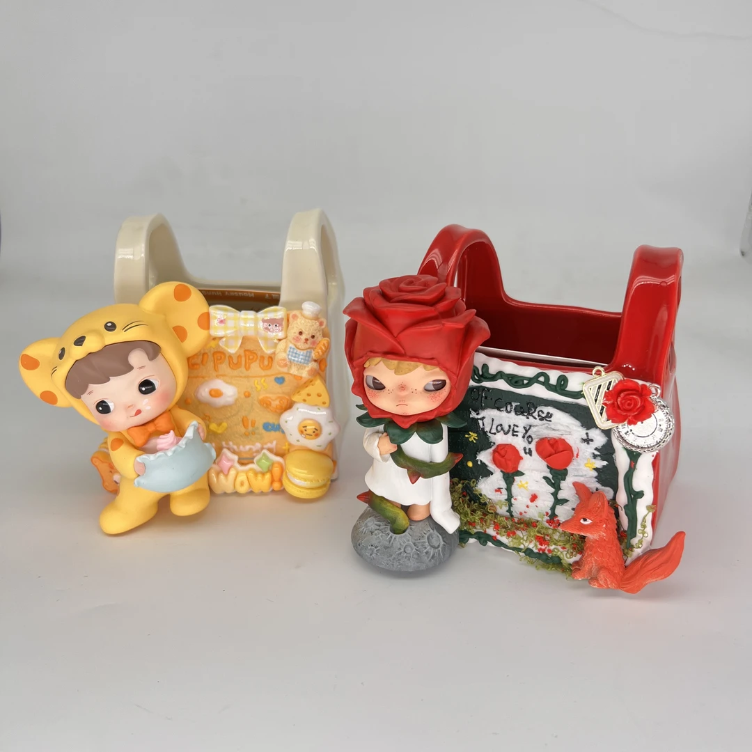 【手绘陶瓷收纳罐】手绘陶瓷收纳罐摆件